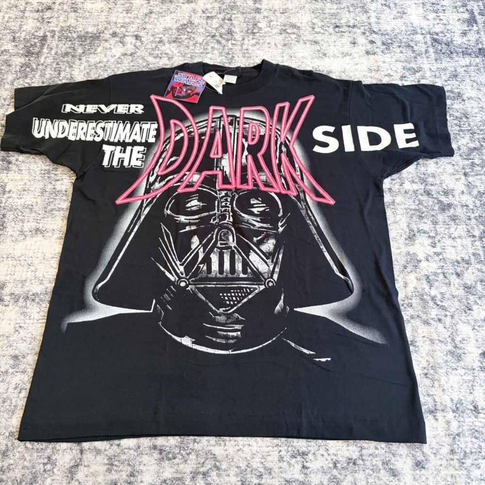 Freeze Star Wars Darth Vader T-Shirt Mens L Black Vintage 1997 Single Stitch NWT